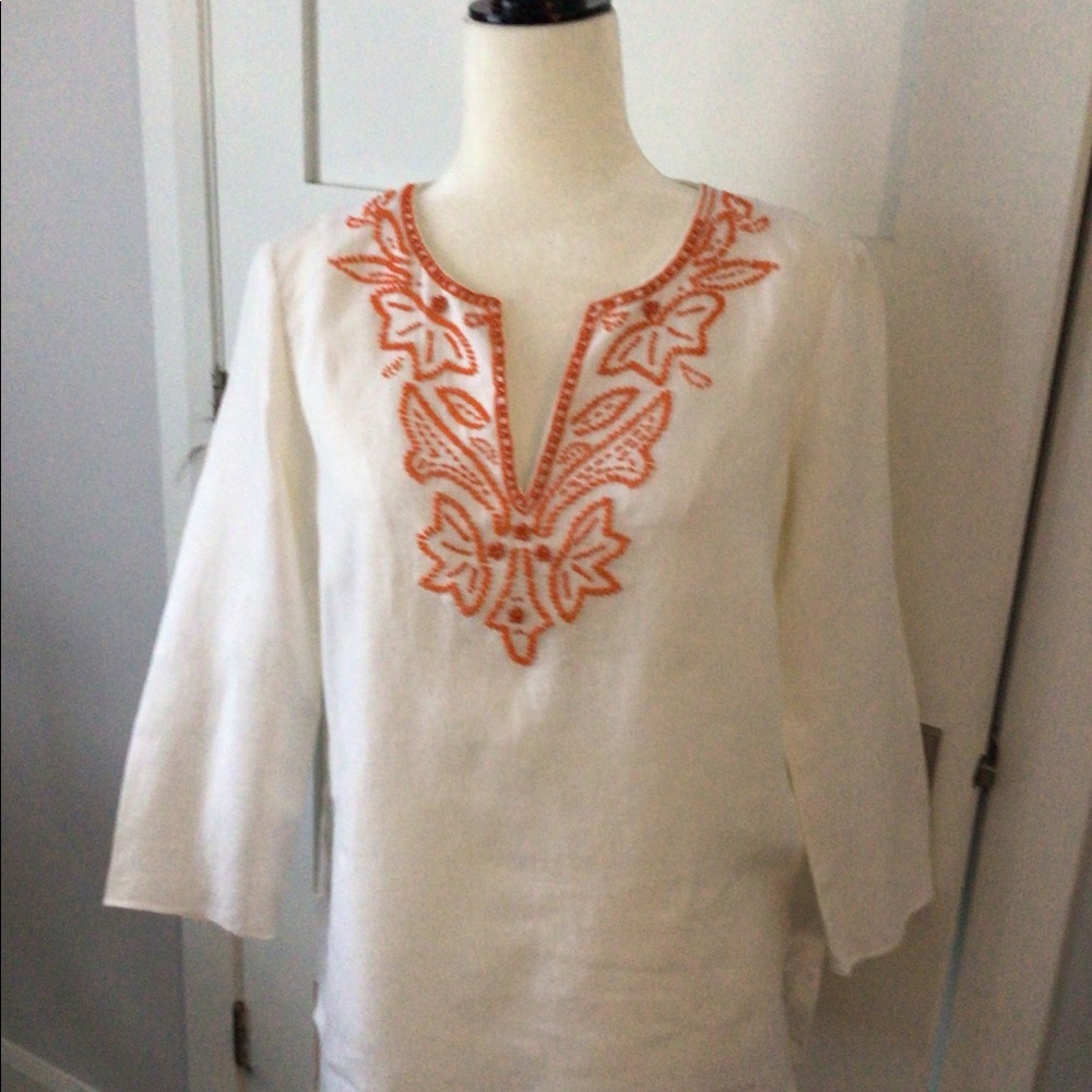 Michael Kors Linen BeadedTunic